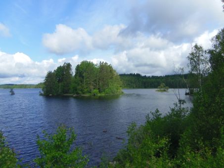 スウェーデンの湖画像
