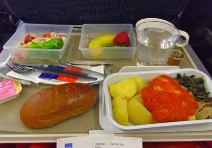 スカンジナビア航空の食事画像