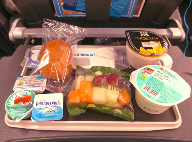 スカンジナビア航空の食事画像